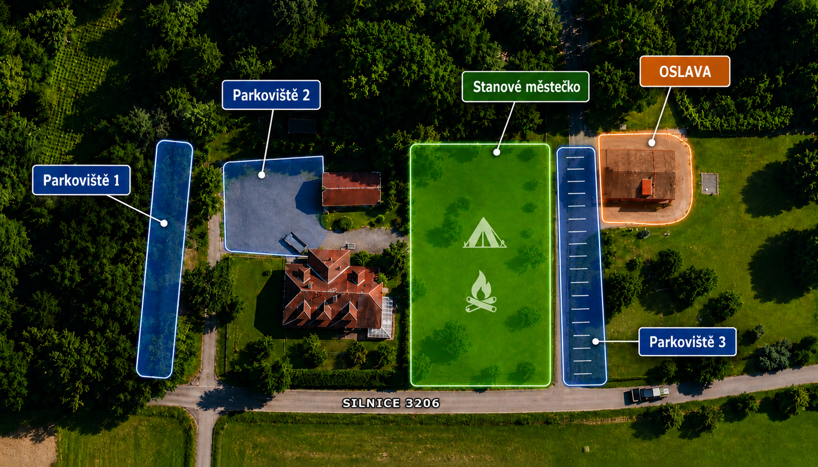 Mapa parkování